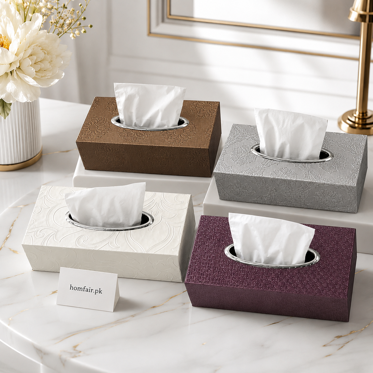 Regzine Tissue Box – Luxury Decorative Tissue Holder
