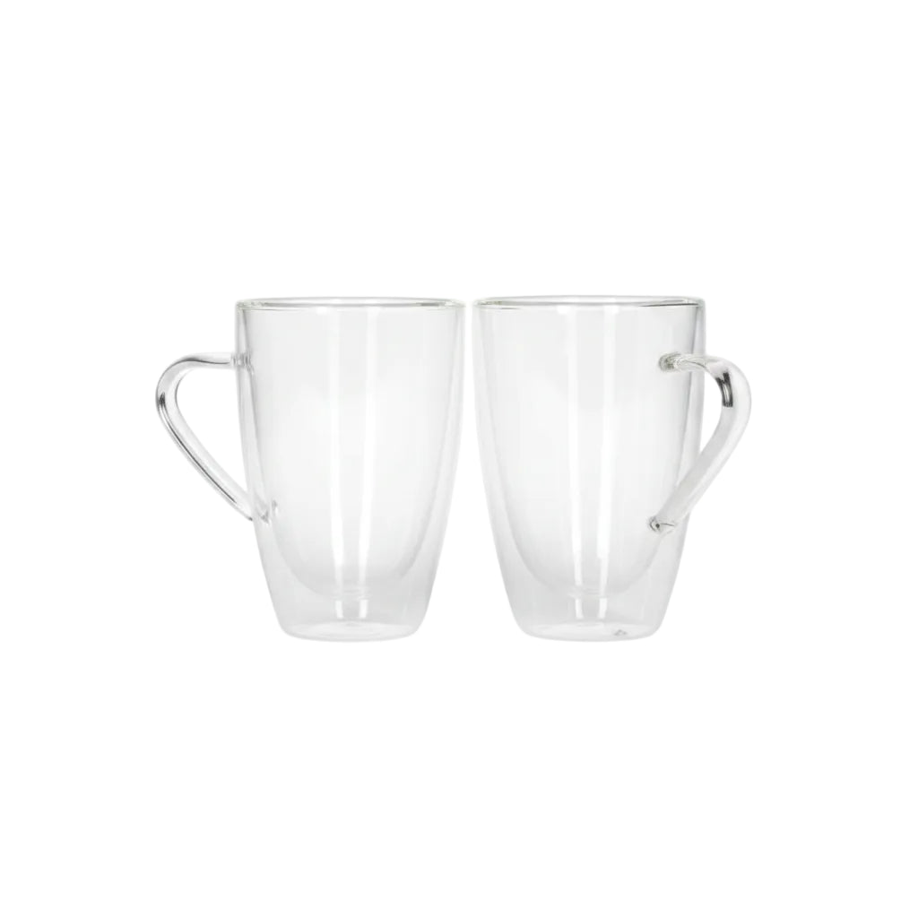 Danny Home Premium Double-Wall Mug Set – 2 Pieces, 350ml Elegant Hot & Cold Beverage Drinkware