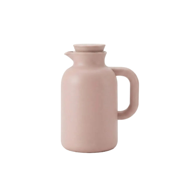 Danny Home Premium 1L Mocha PP+Glass Thermal Vacuum Jug for Elegant Hot & Cold Beverage Serving