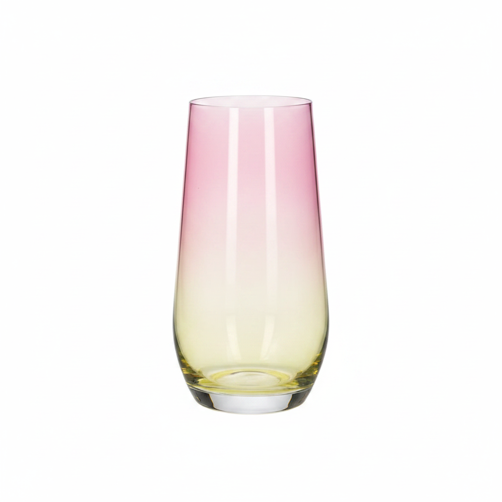 Danny Home Premium 6-Piece Glass Set 550ml for Elegant Everyday Dining & Kitchen Use
