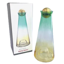 Danny Home Premium Glass Bottle with 6.2 × 25.6 × 28.1 cm Profile for Elegant Table Serving