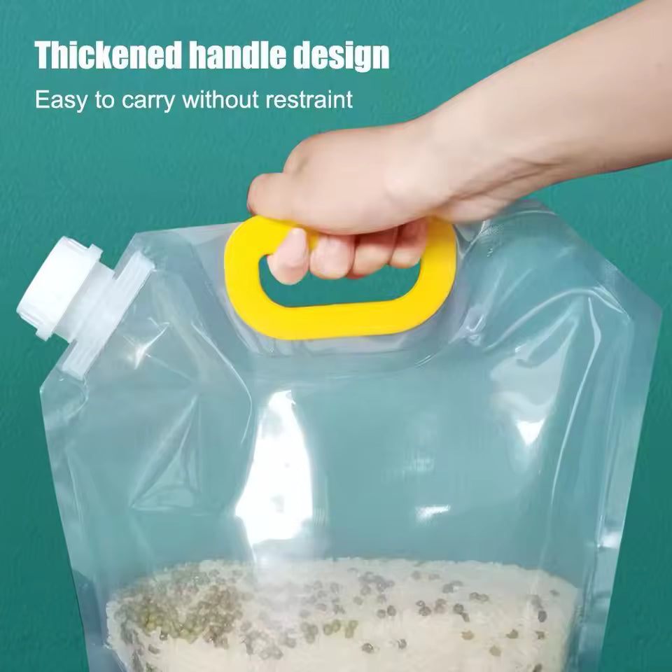 Durable Cereal Storage Bag Moisture Proof Reusable Food Organizer
