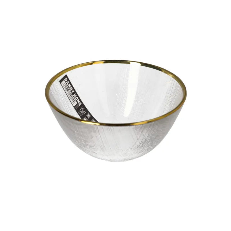 Danny Home Classic 6-Inch Glass Bowl – Elegant 4-Piece Serving Collection for Everyday Table Settings