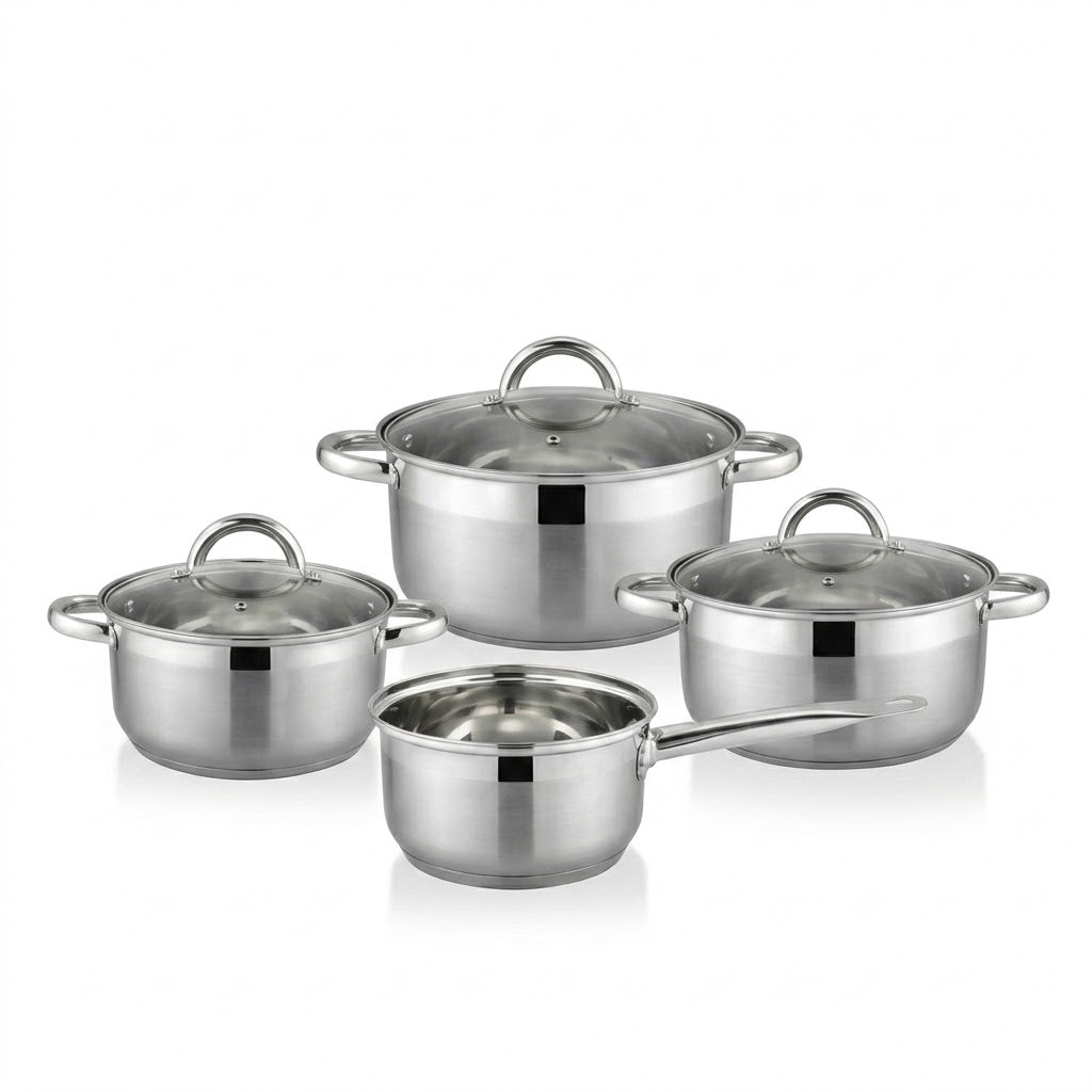 Danny Home Premium 7-Piece Cookware Set with Durable Pots & Pans for Everyday Kitchen Cooking