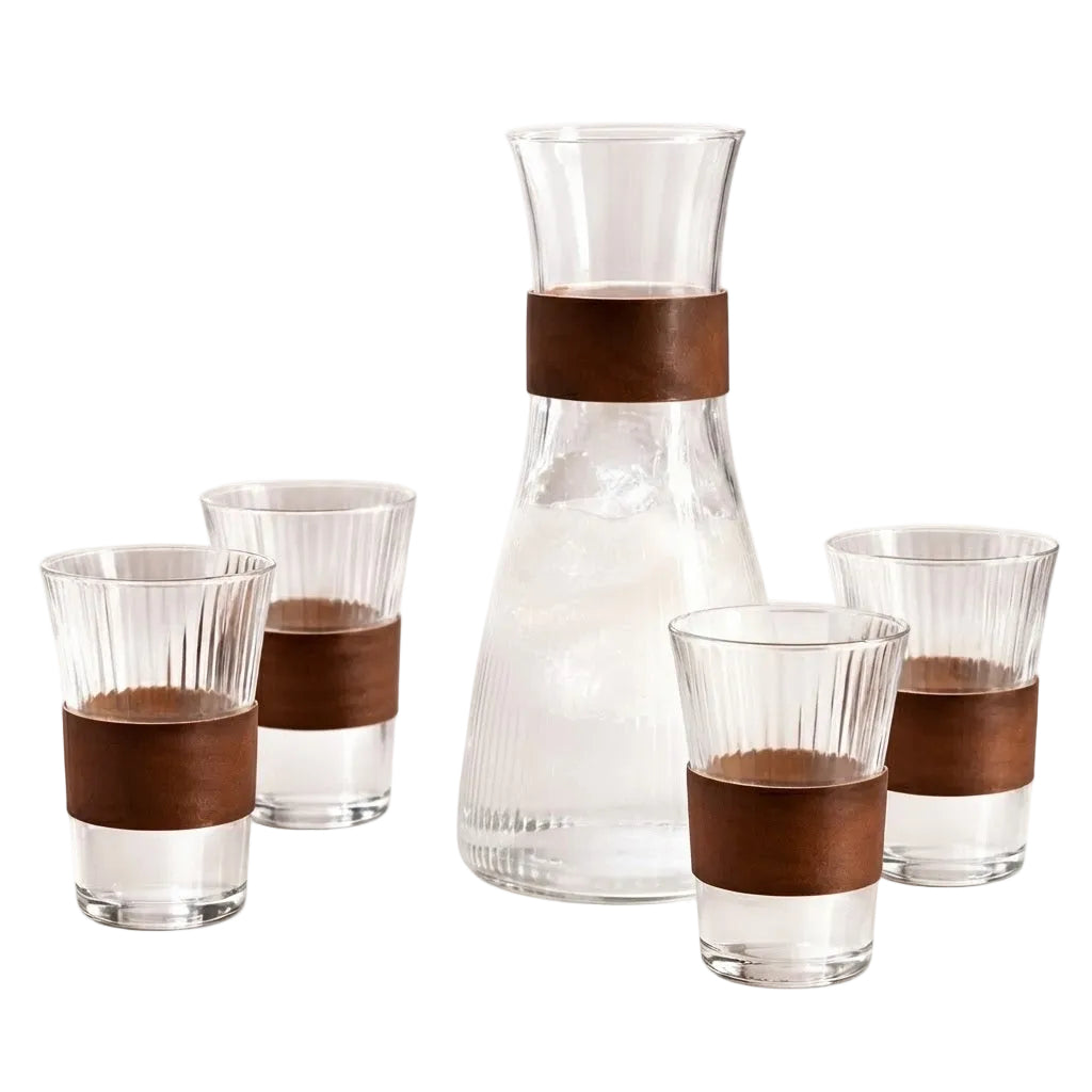 Danny Home Premium 5-Piece Borosilicate Tea Pot Set – 1350ml Elegant Tea Serving Collection