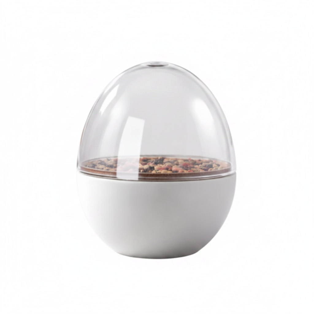 Danny Home Elegant Egg-Shaped Cutlery Holder for Premium Kitchen Countertop & Dining Organization