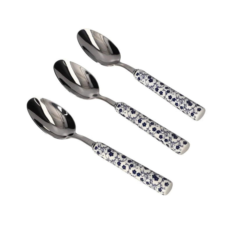 Danny Home Elegant 3-Piece Dinner Spoon Set for Everyday Family Meals, Dining & Stylish Table Settings