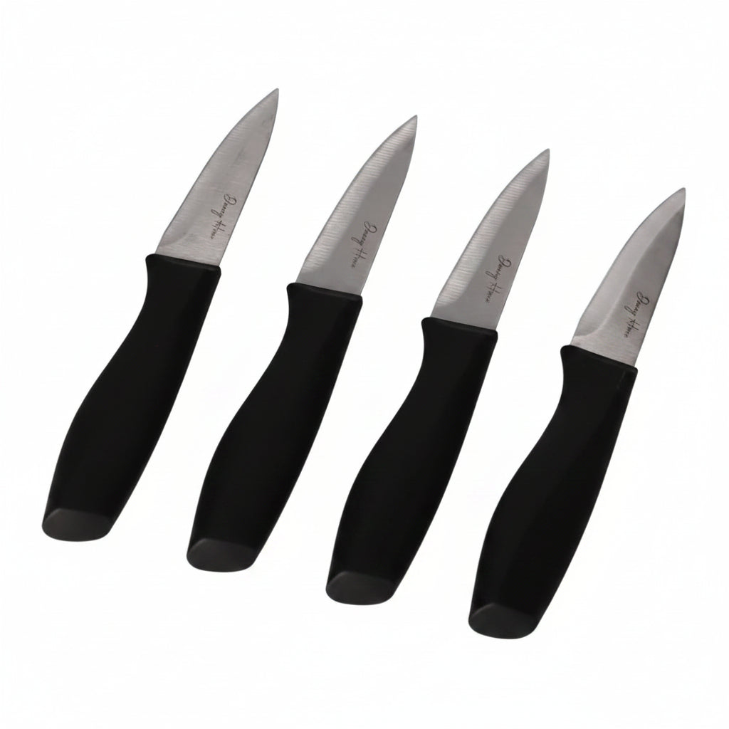 Danny Home Premium 4-Piece Paring Knife Set with 21cm Blades for Precision Fruit & Vegetable Preparation