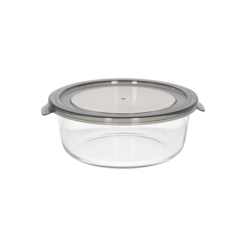 Danny Home Premium 930ml Round Crisper Glass with PP Lid for Elegant Everyday Dining & Kitchen Organization