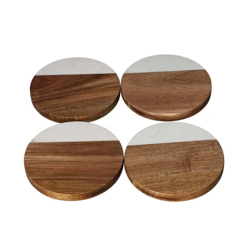 Danny Home Elegant 4-Piece Tray Set – 10 × 10 × 1cm Premium Serving & Kitchen Organization Collection