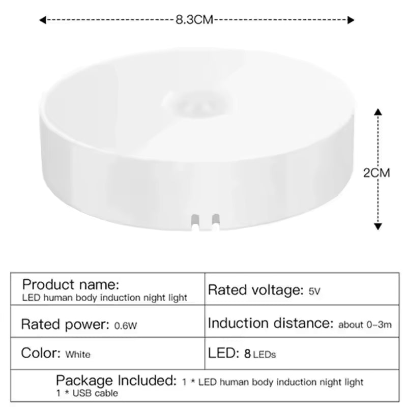USB Rechargeable Closet Lamp with Soft Glow