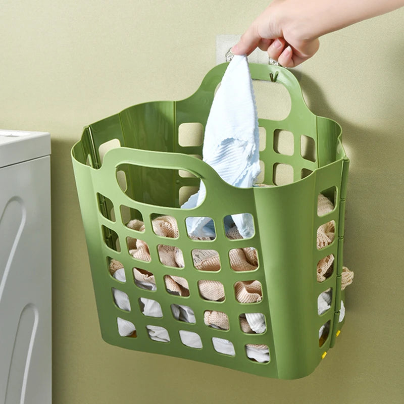 Luxury Foldable Plastic Laundry Basket with Handles