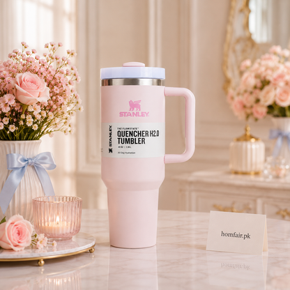Stanley Quencher H2.0 Tumbler Mug – Light Pink 40oz