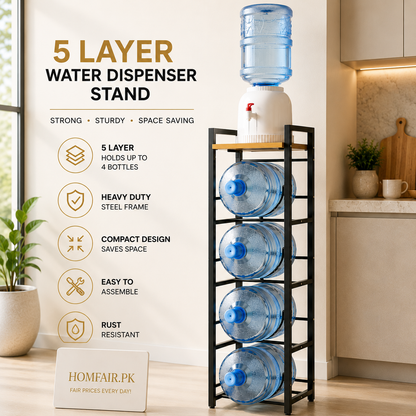 Premium Water Dispenser Stand with Bottle Storage