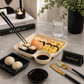 Luxury Serving Plate Set with Sauce Tray & Dumpling Dish