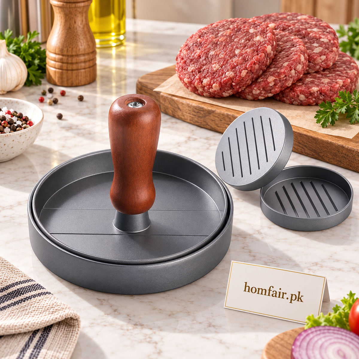 Burger Press Maker for Even, Homemade Patties and Easy Meal Preparation