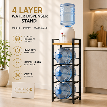 Premium Water Dispenser Stand with Bottle Storage