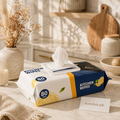 Kitchen Cleaning Wipes – Multipurpose Disposable Wet Wipes Pack