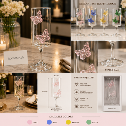 Luxury Butterfly Glass – Premium Decorative Drinkware