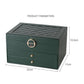 Luxury Multi-Layer Jewelry Organizer Box with Mirror & Drawers