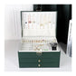 Luxury Multi-Layer Jewelry Organizer Box with Mirror & Drawers