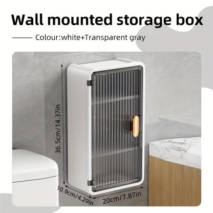 Multipurpose Bathroom Wall Cabinet With Tissue Holder