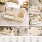 Luxury Multifunction Tissue Box Organizer Desktop & Vanity Storage Holder