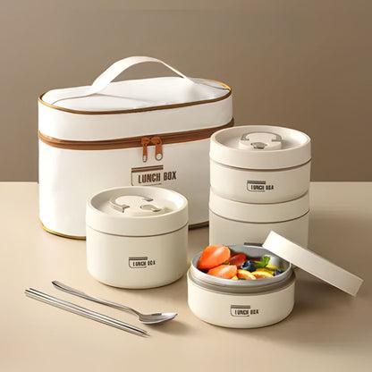 Portable Lunch Box with Insulated Bag Food Storage Container