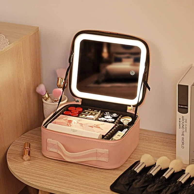 Smart LED Cosmetic Makeup Organizer – Lighted Beauty Storage Box