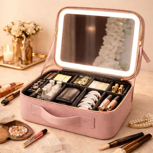 Smart LED Cosmetic Makeup Organizer – Lighted Beauty Storage Box