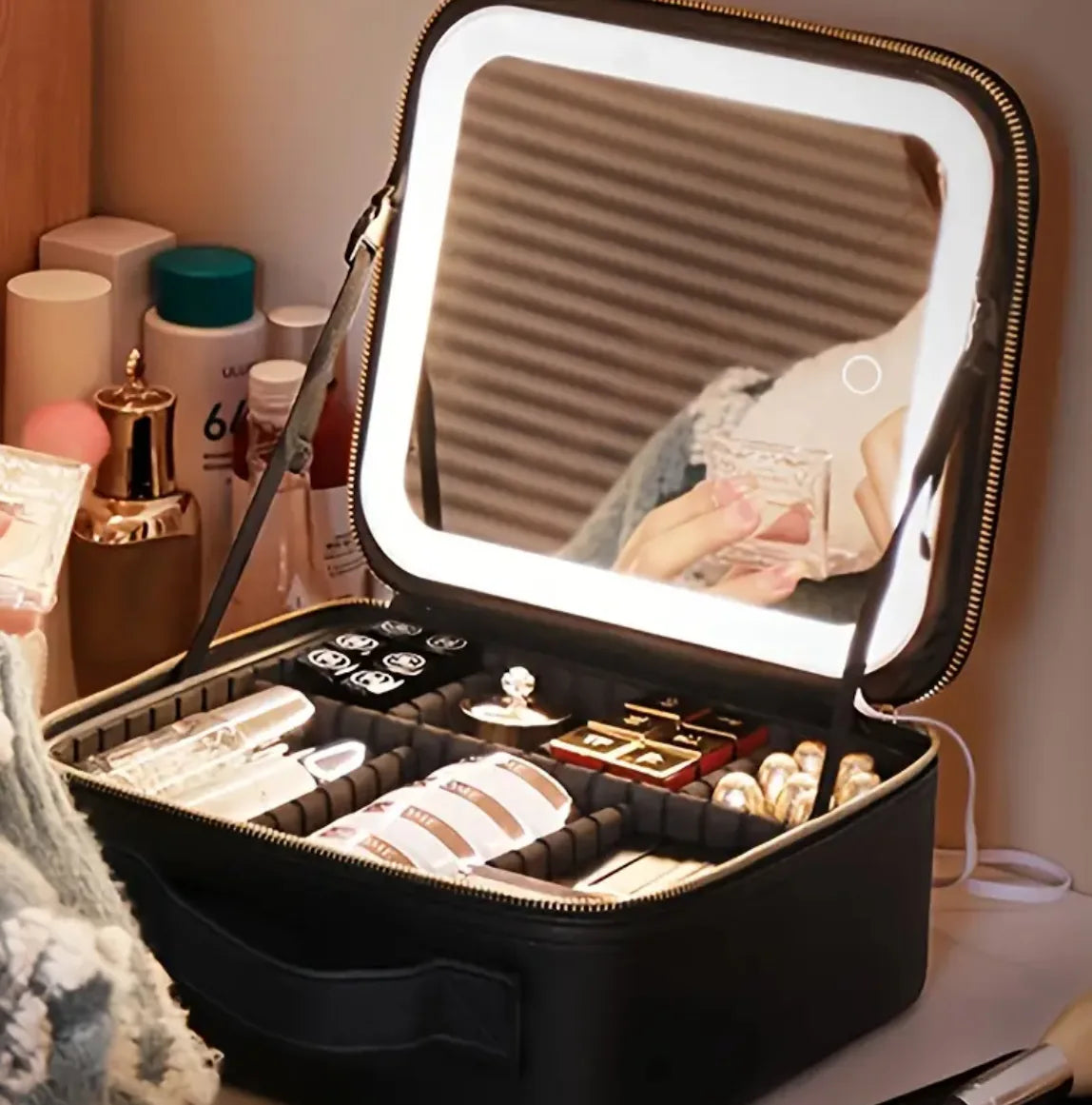 Smart LED Cosmetic Makeup Organizer – Lighted Beauty Storage Box