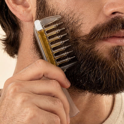 Scalp Oil Applicator Comb – Hair Oil Dispenser & Scalp Massager