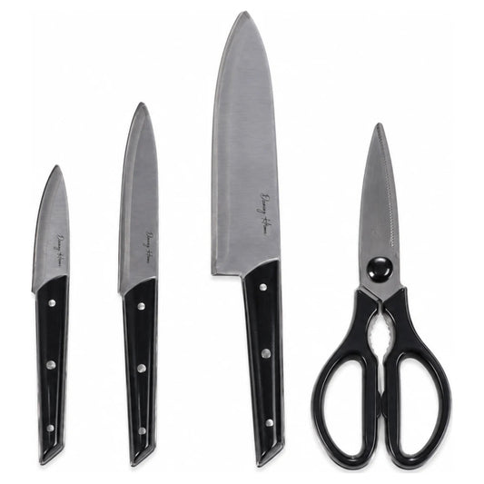 Danny Home Premium 4-Piece Kitchen Knife Set with Stylish Handles for Chopping, Slicing & Everyday Culinary Preparation