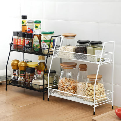 2 Layer Metal Stand Multi-Purpose Organizer