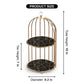 2-Tier Golden Vanity Cage Luxury Metal Organizer for Makeup Perfume & Home Decor