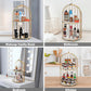 2-Tier Golden Vanity Cage Luxury Makeup & Skincare Organizer Rack