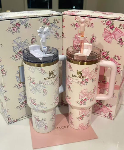 Stanley x Love Shack Fancy 40oz Tumbler Limited Edition Floral Quencher