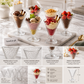 Danny Home Diamond Dessert Glass Set – Set of 6