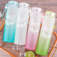 Hello Master Frosted Style Glass Bottle Cute Hydration Bottle