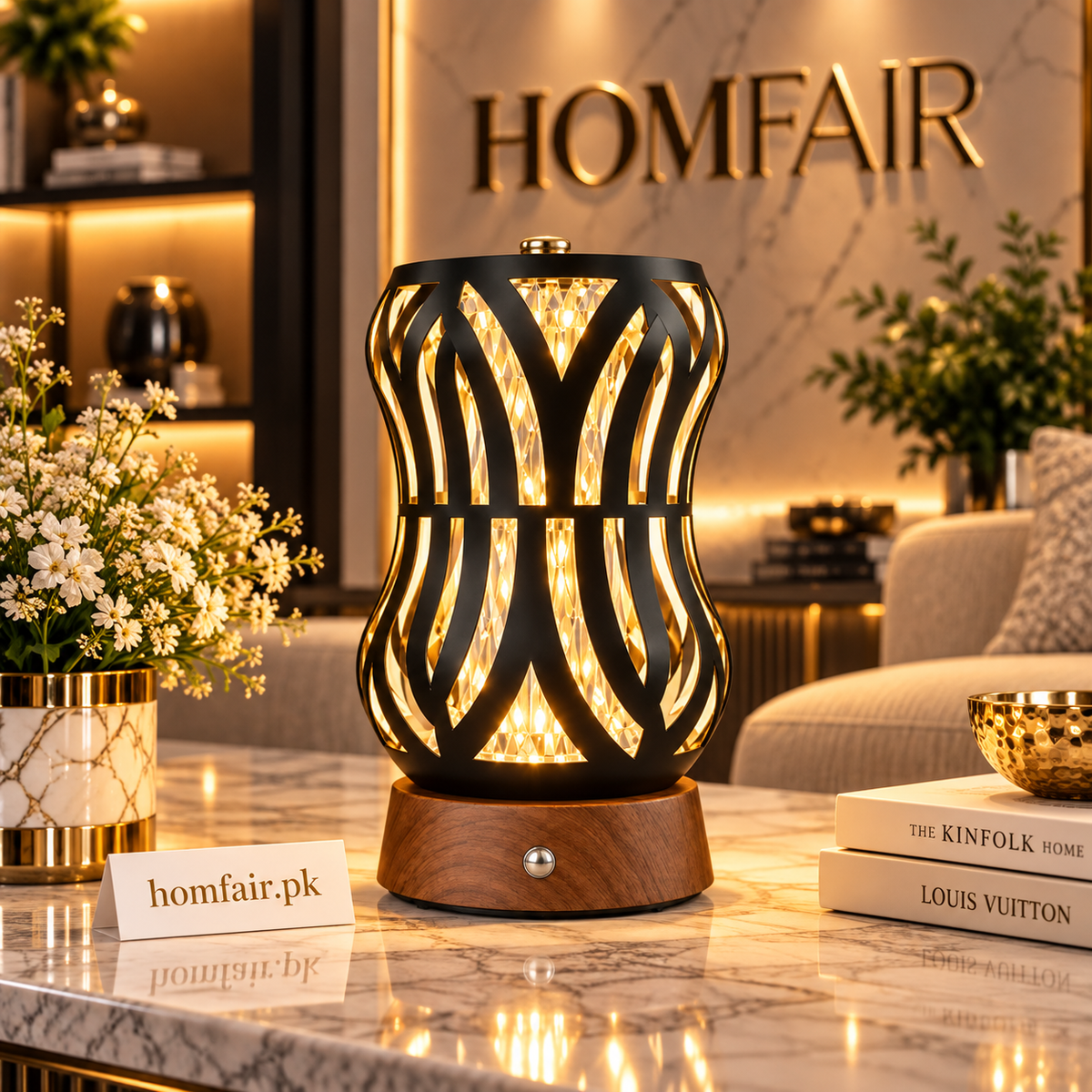 Luna Crystal Glow Decorative Table Lamp