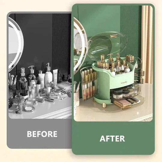 Luxury Cosmetic Organizer Elegant Vanity & Desktop Storage Box