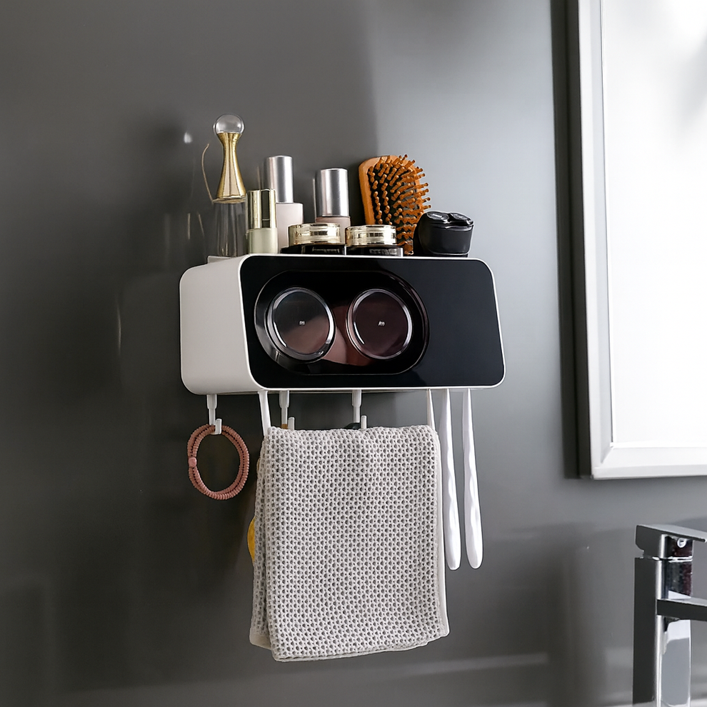 Premium Automatic Toothpaste Dispenser Wall Mounted Bathroom Holder