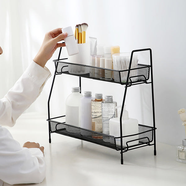 2 Layer Metal Stand Multi-Purpose Organizer