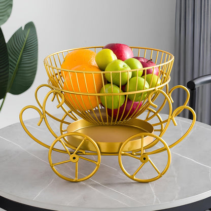 2 Tier Decorative Fruit Basket Stylish Kitchen Organizer