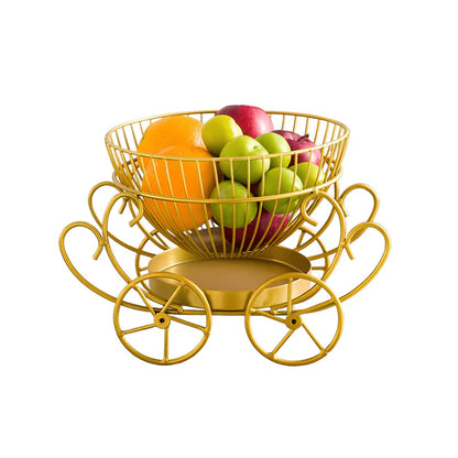 2 Tier Decorative Fruit Basket Stylish Kitchen Organizer