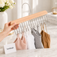 8 Hooks Wooden Hanger Space Saving Closet Organizer