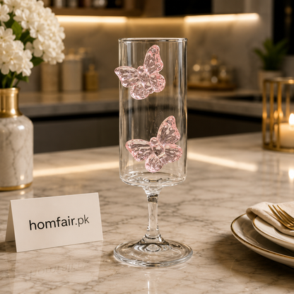 Luxury Butterfly Glass – Premium Decorative Drinkware