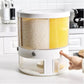 10 KG Rotating Food Storage Rice Bucket Cereal Dispenser Container Organizer