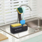 3 in 1 Soap Pump Dispenser with Sponge Holder and Storage Tray