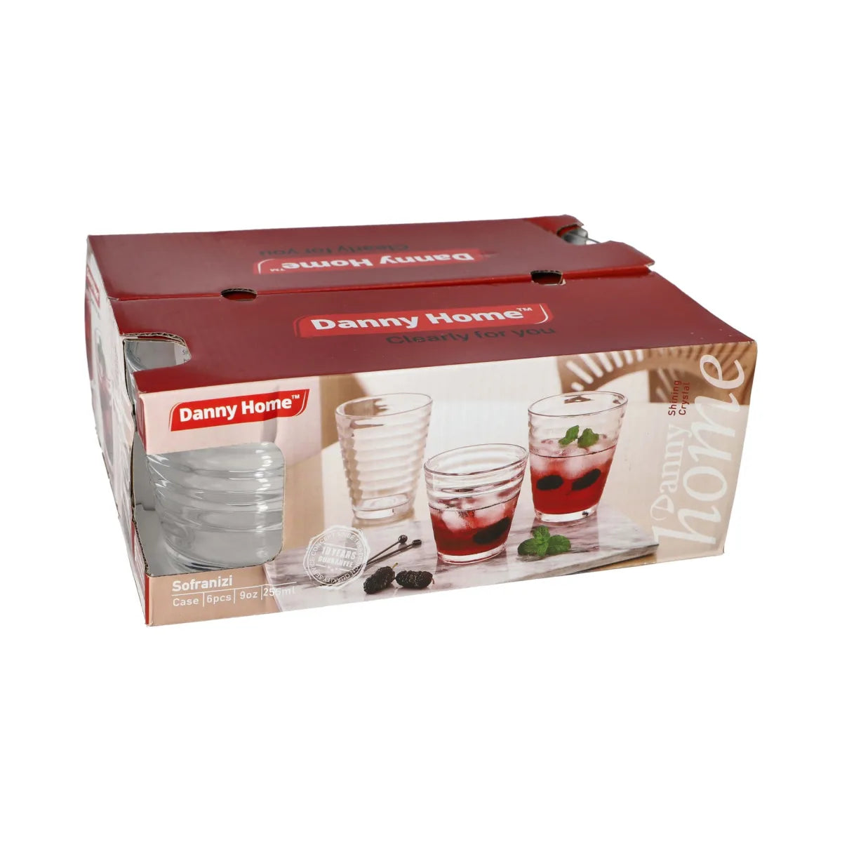 Danny Home Glass 6Pcs Set 255ml 12c
